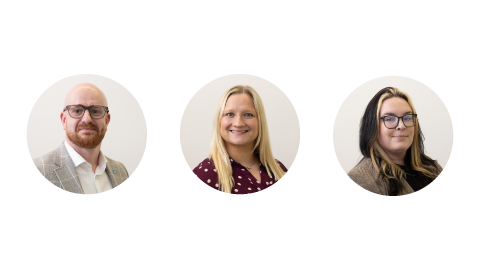 headshots of rental team