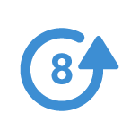 Number 8 in a circle