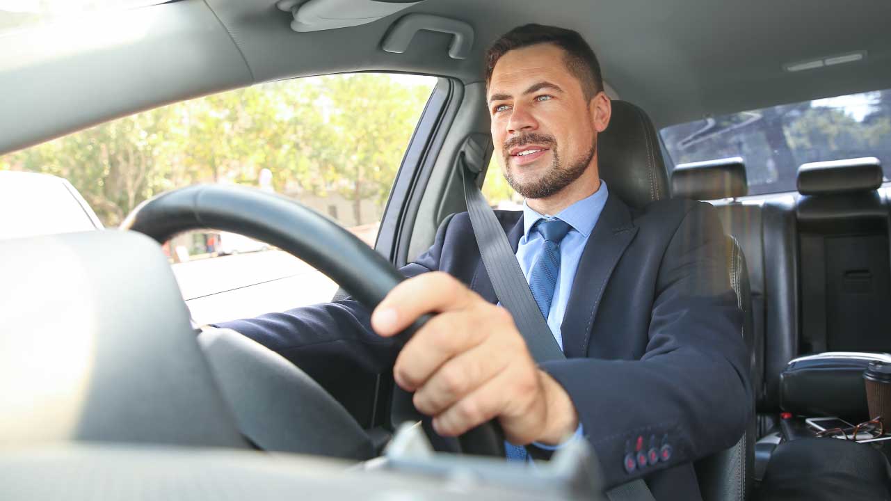 Man Driving Car